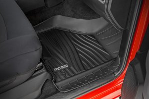 Ram 1500 Classic Floor Mats - Front + Rear - Rough Country - Flex-Fit - '19-'24